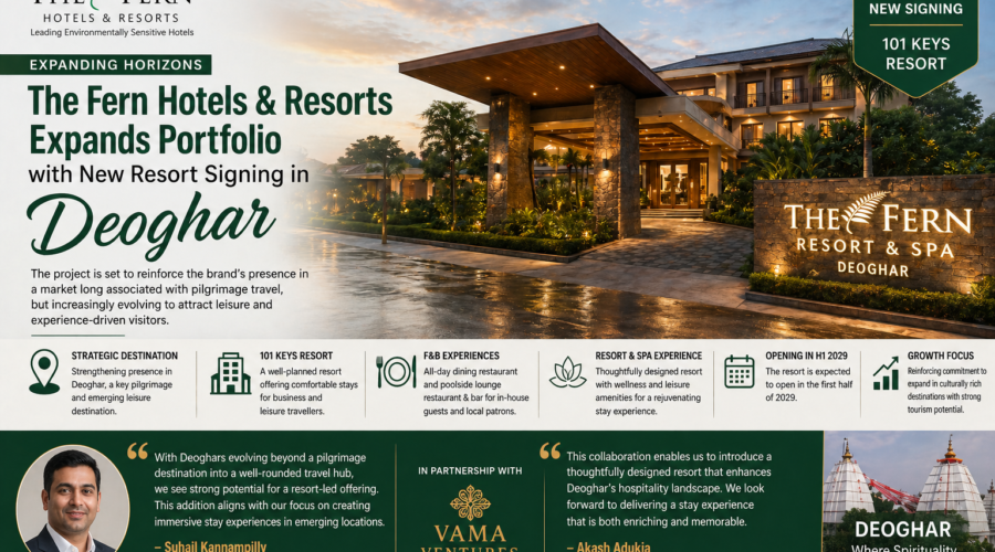 The Fern Hotels & Resorts Expands with New Resort Signing in Deoghar